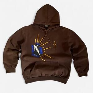 Brown Travis Scott Highest In The Room Not For Decoding Hoodie - size xxl